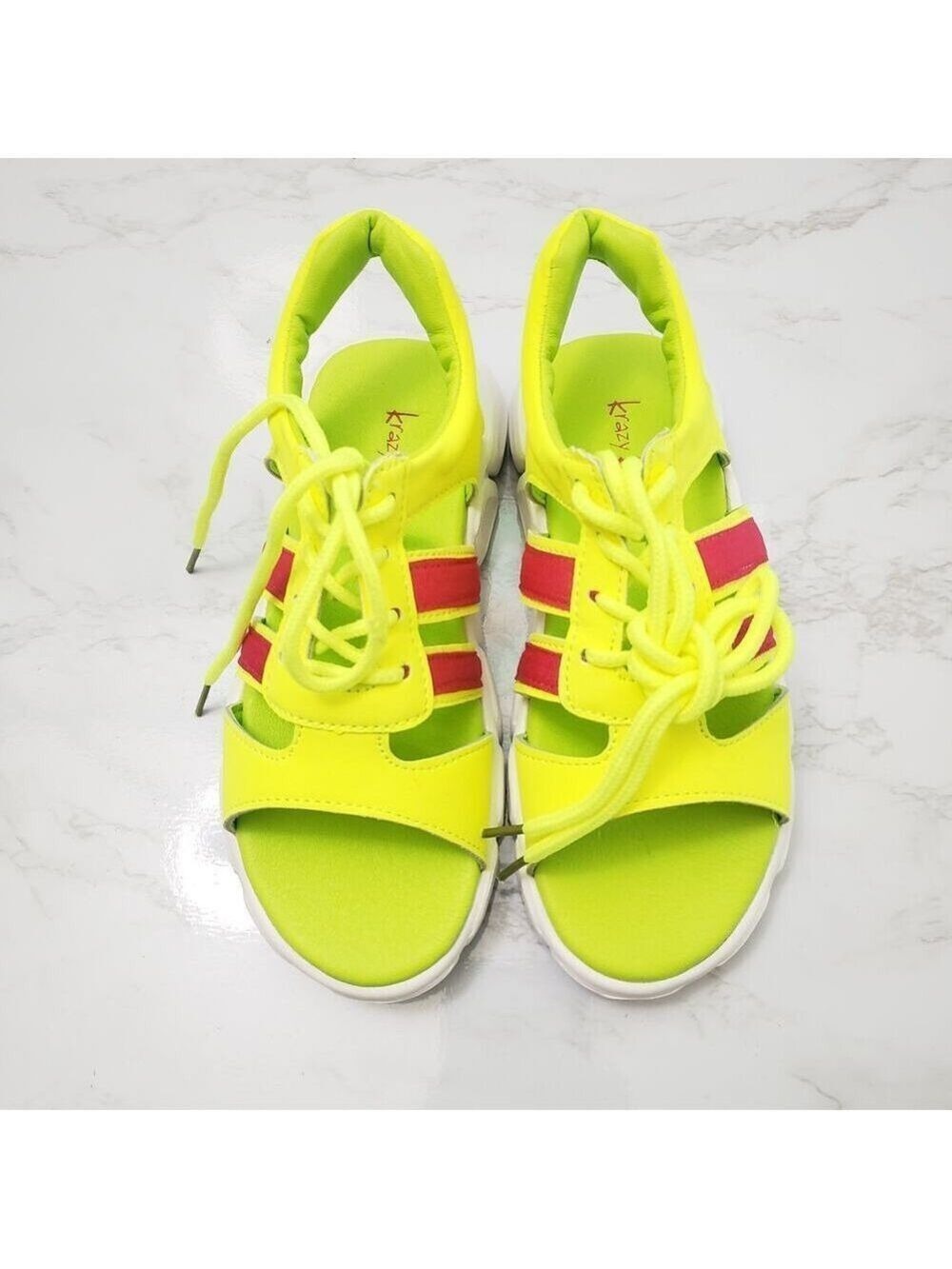 Krazy Kicks Lace up Sandals Size 2 - Picture 8 of 8